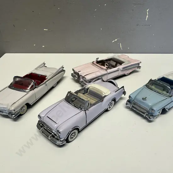 Selection Of Franklin Mint Precision Die Cast Model Cars x4