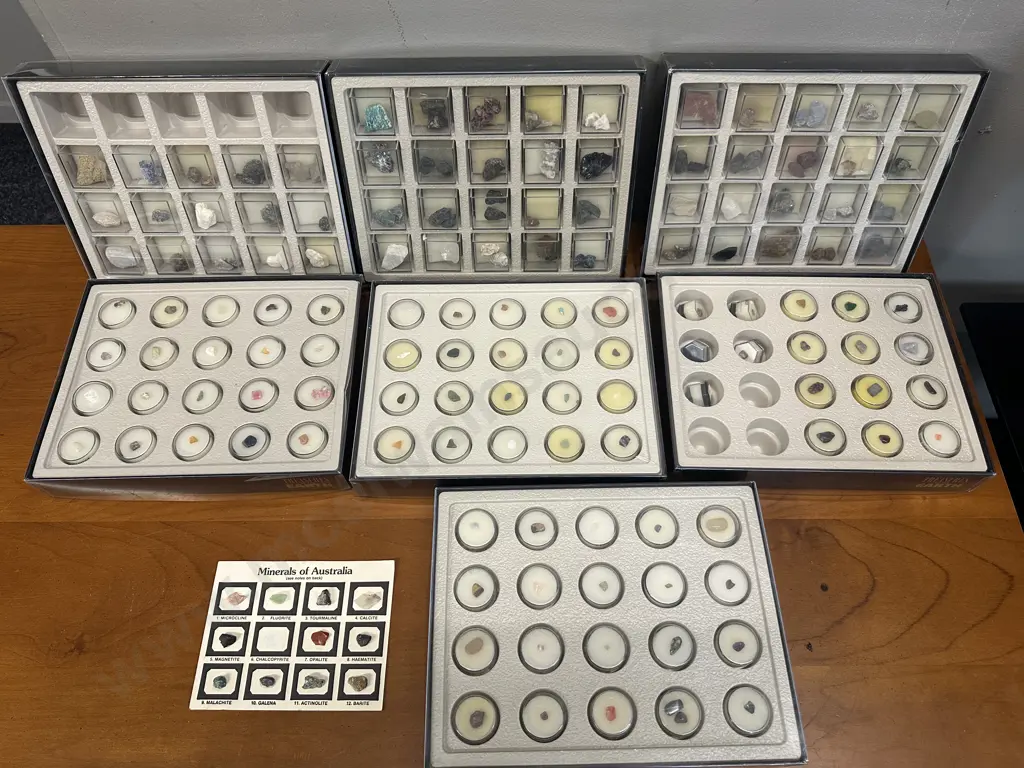 Treasury Of The Earth Gemstones & Minerals Collection - 7 x Trays Image 1++