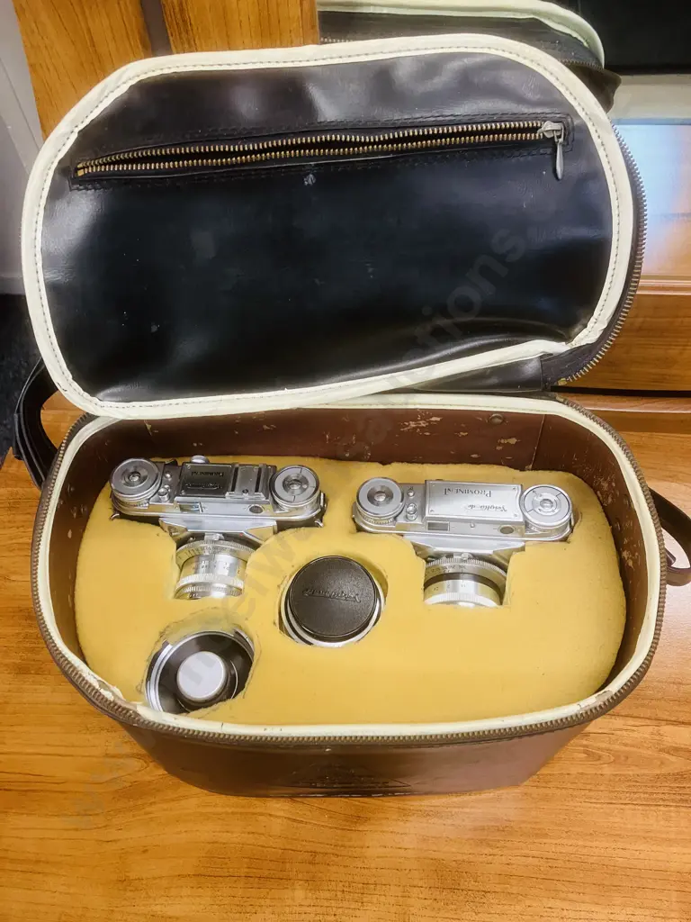 Voigtlander Prominent Cameras With 4 Lenses -  Nokton 1:1.5/50, Ultron 1:2/50, Dynaron 1:4.5/100 & Skoparon 1:3.5/35 Image 1++