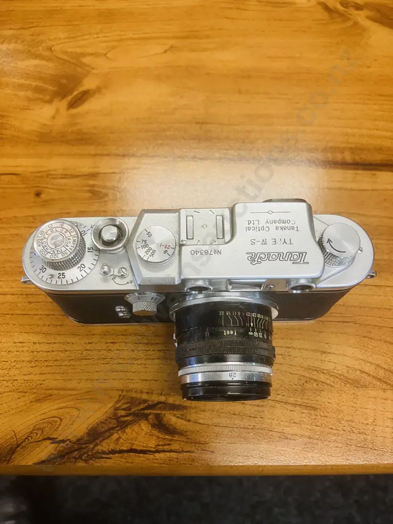 Rare Tanaka Tanack IV-S (Japanese Leica Copy) 35mm Japan 1952 #76340 Tanaka Kogaku TANAR H.C. 1:2.8 f/5cm Lens #59168 Image 1++