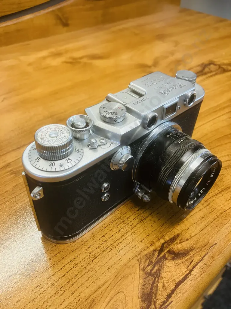 Rare Tanaka Tanack IV-S (Japanese Leica Copy) 35mm Japan 1952 #76340 Tanaka Kogaku TANAR H.C. 1:2.8 f/5cm Lens #59168 Image 1++