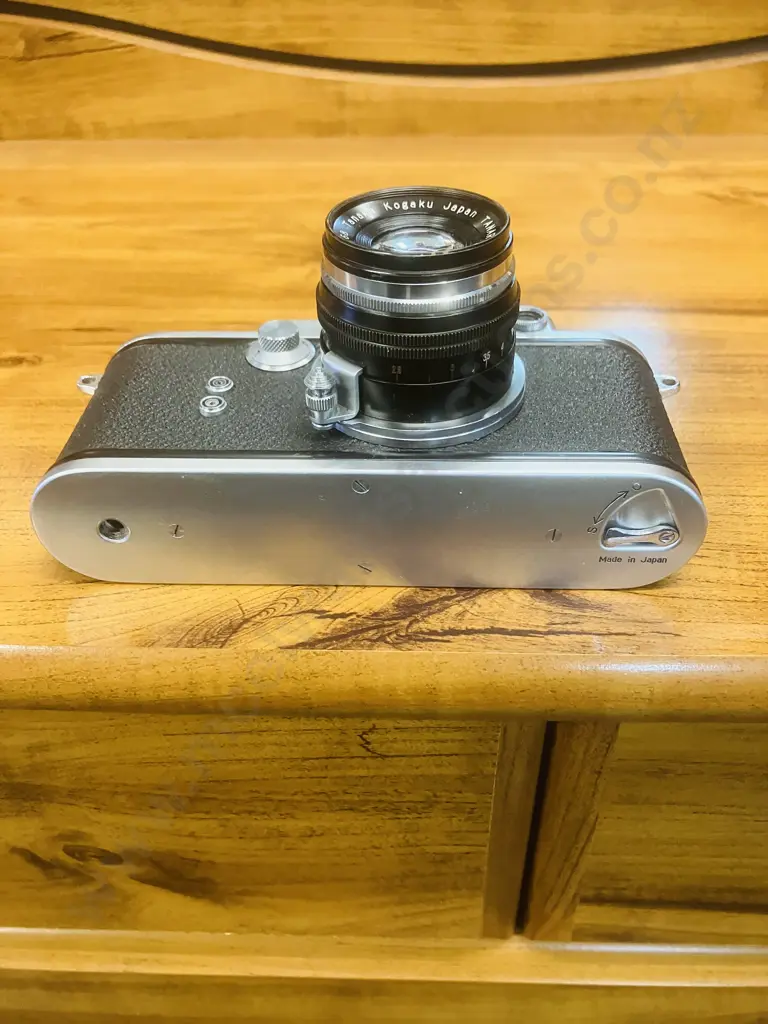 Rare Tanaka Tanack IV-S (Japanese Leica Copy) 35mm Japan 1952 #76340 Tanaka Kogaku TANAR H.C. 1:2.8 f/5cm Lens #59168 Image 1++