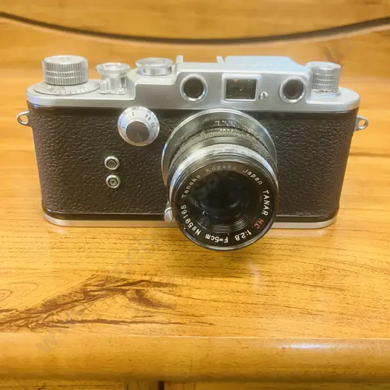Rare Tanaka Tanack IV-S (Japanese Leica Copy) 35mm Japan 1952 #76340 Tanaka Kogaku TANAR H.C. 1:2.8 f/5cm Lens #59168