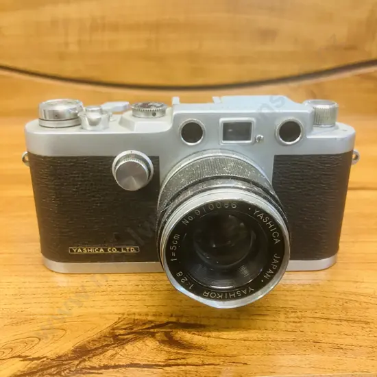 Yashica YE 35mm Rangefinder Camera Japan 1959 #291278 With Yashica Yashikor 1:2.8 f/5cm Leica Screw Mount Lens #910086