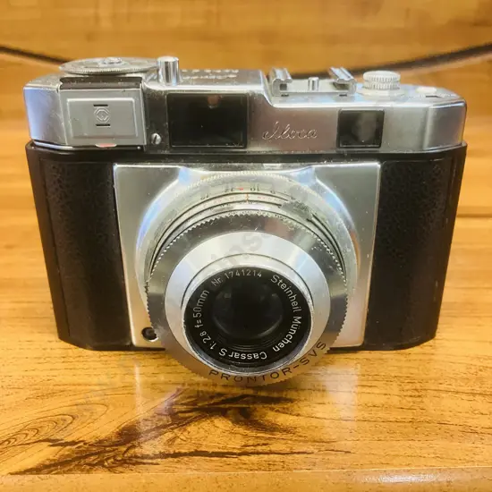 Iloca Rapid II L Rare 35mm Rangefinder Film Camera With Steinheil Munchen Cassar 1:28 f50 Lens - West Germany 1956