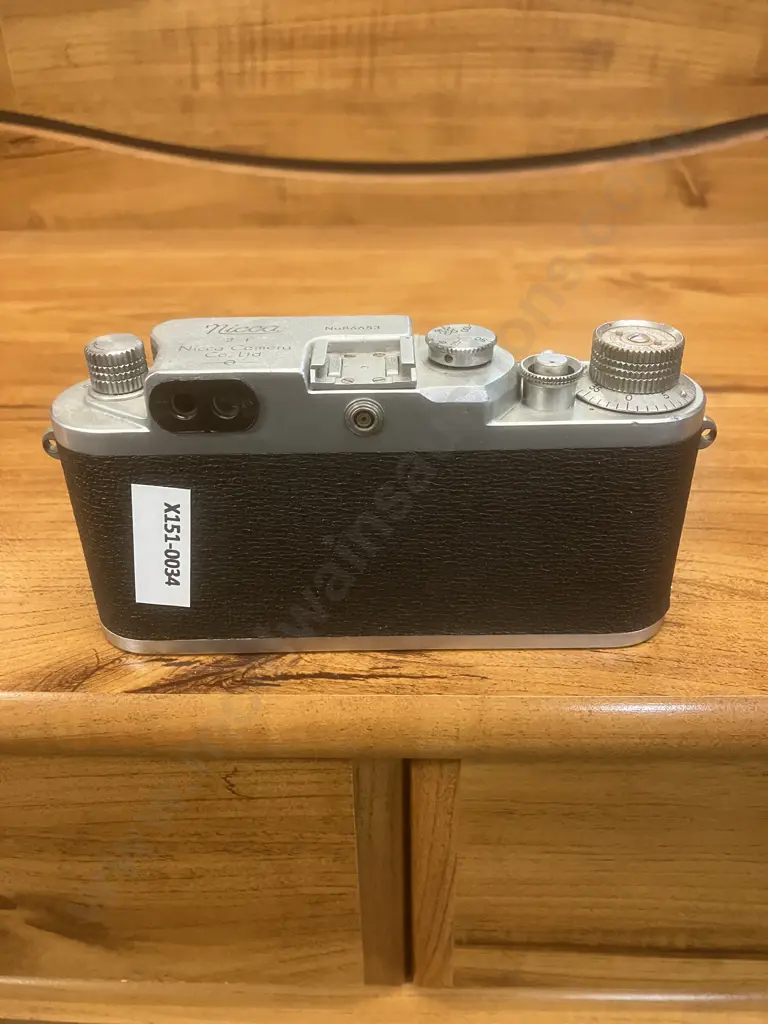 Nicca 3-F Rangefinder 35mm Film Camera Body (Japanese Leica lll Copy) #86653,1956 - Knob Winding Variant Image 1++