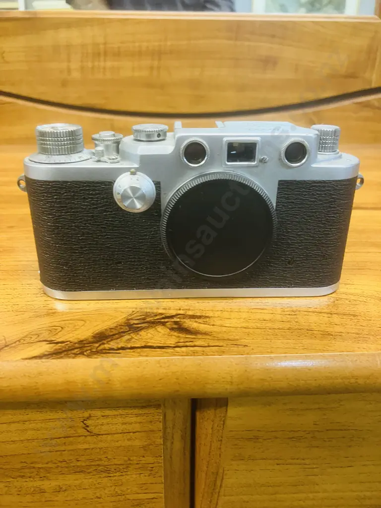 Nicca 3-F Rangefinder 35mm Film Camera Body (Japanese Leica lll Copy) #86653,1956 - Knob Winding Variant Image 1++