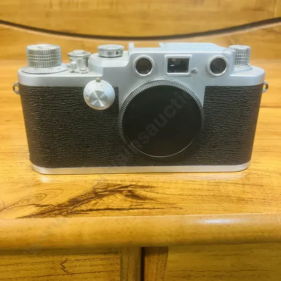 Nicca 3-F Rangefinder 35mm Film Camera Body (Japanese Leica lll Copy) #86653,1956 - Knob Winding Variant
