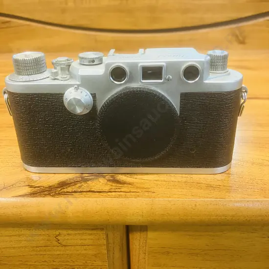 Nicca 3-F Rangefinder 35mm Film Camera Body (Japanese Leica lll Copy) #89847,1956 - Knob Winding Variant