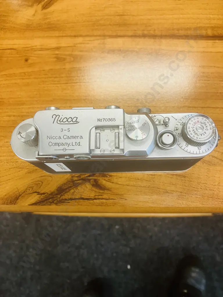 Nicca Type 3-S (Japanese 35mm Leica Copy) Rangefinder Camera Body Japan 1952 #70365 Leica Thread Mount Image 1++