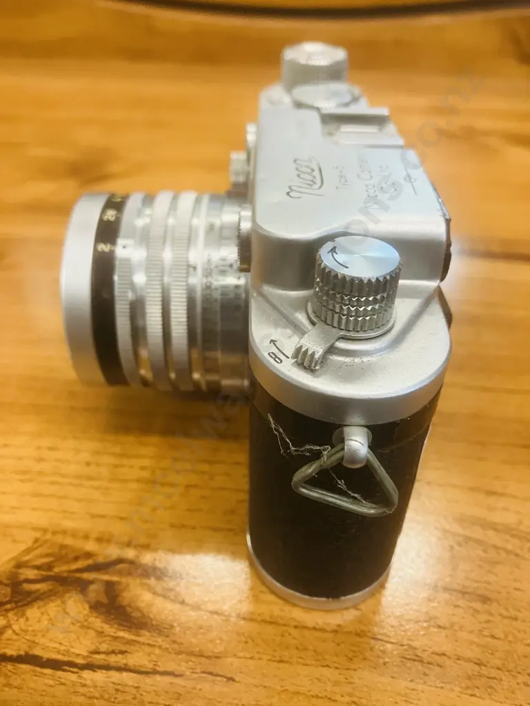 Nicca Type-5 (Japanese 35mm Leica-Style Camera) 1955 #128961 With Nippon Kogaku NIKKOR-H 1:2 f/5cm LTM Lens #750948 Image 1++