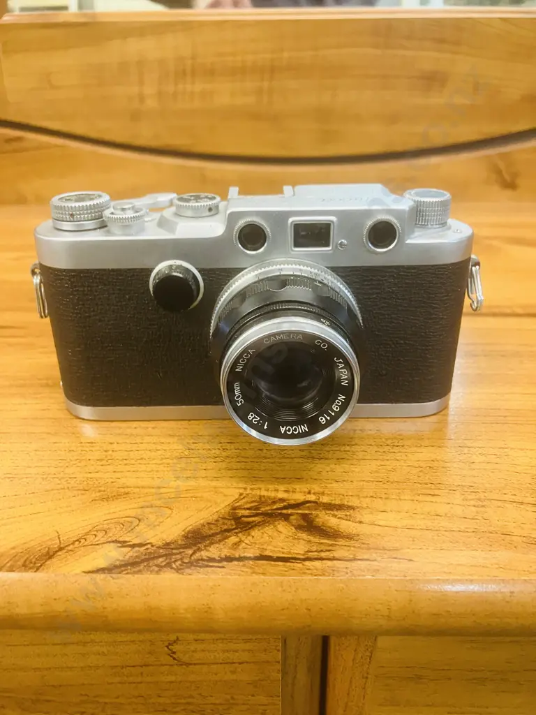 Nicca Type-33 (Japanese Leica Copy) 1958 Japan #159613 With Nicca 1:2.8 50mm Leica Screw Mount Lens #9116 Image 1++