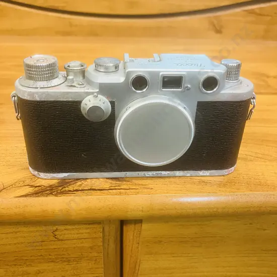 Nicca 3-F Rangefinder 35mm Film Camera Body (Japanese Leica lll Copy) #95860,1956 - Knob Winding Variant