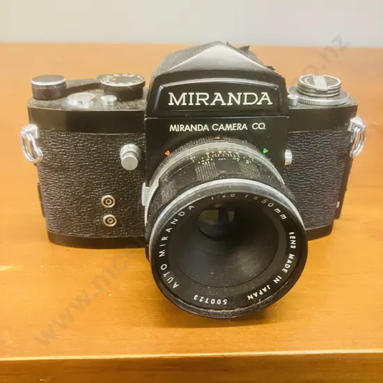 Miranda F 35mm Film Camera #692752 With Auto Miranda 1:2.8 f/50mm Lens #500723 - 1963 Japan