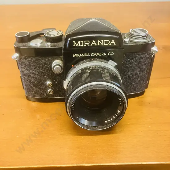 Miranda F 35mm Film Camera #711872 With Auto Miranda 1:1.9 f/5cm Lens #4541142 - 1963 Japan
