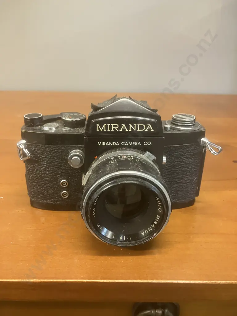 Miranda F 35mm Film Camera #702616 With Auto Miranda 1:1.9 f/5cm Lens #4589863 - 1963 Japan Image 1++
