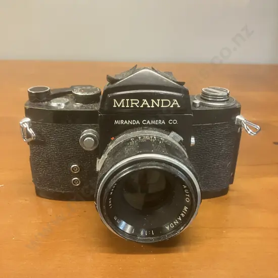 Miranda F 35mm Film Camera #702616 With Auto Miranda 1:1.9 f/5cm Lens #4589863 - 1963 Japan
