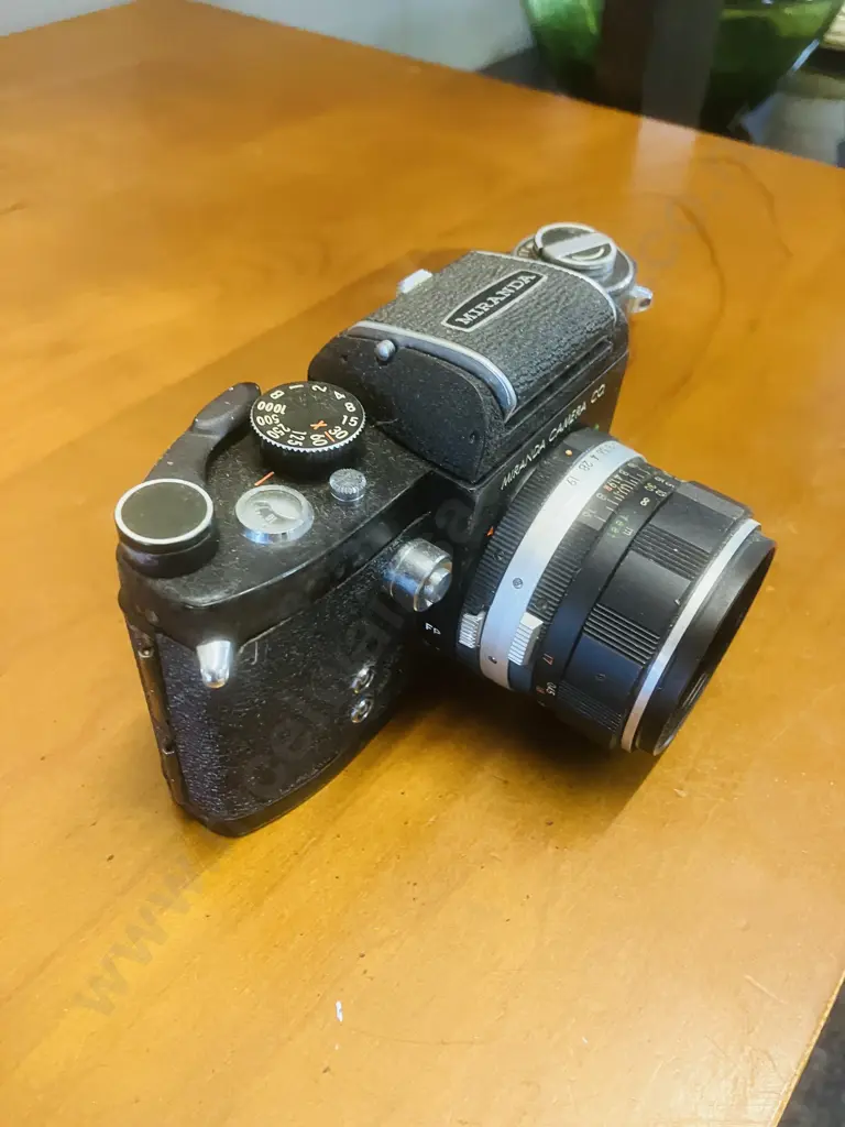 Miranda DR 35mm SLR Film Camera #705157 With Soligor Miranda 1:1.9 f/5cm Lens #4601411 - 1962 Japan Image 1++