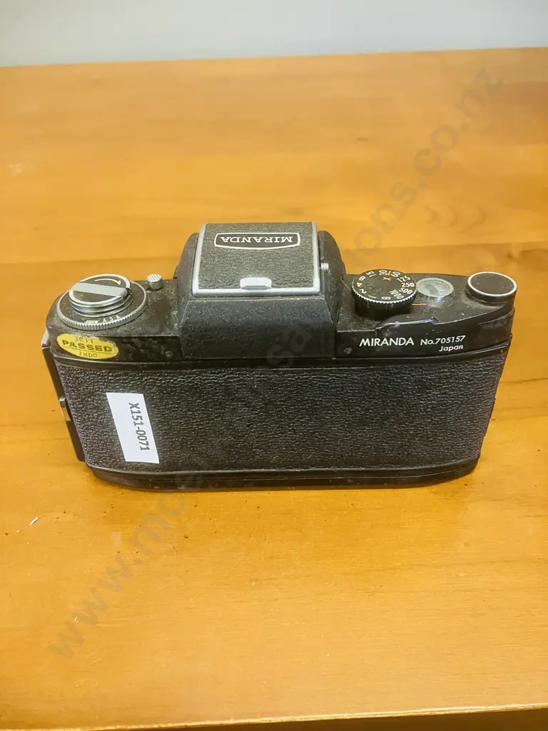 Miranda DR 35mm SLR Film Camera #705157 With Soligor Miranda 1:1.9 f/5cm Lens #4601411 - 1962 Japan Image 1++