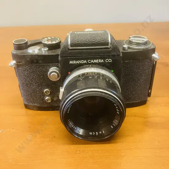 Miranda DR 35mm SLR Film Camera #705157 With Soligor Miranda 1:1.9 f/5cm Lens #4601411 - 1962 Japan