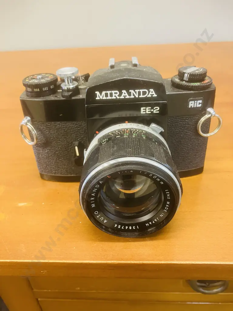 Miranda EE-2 35mm Film Camera With Auto Miranda E 1:1.4 f/50mm Lens #1386756 - 1976 Japan Image 1++