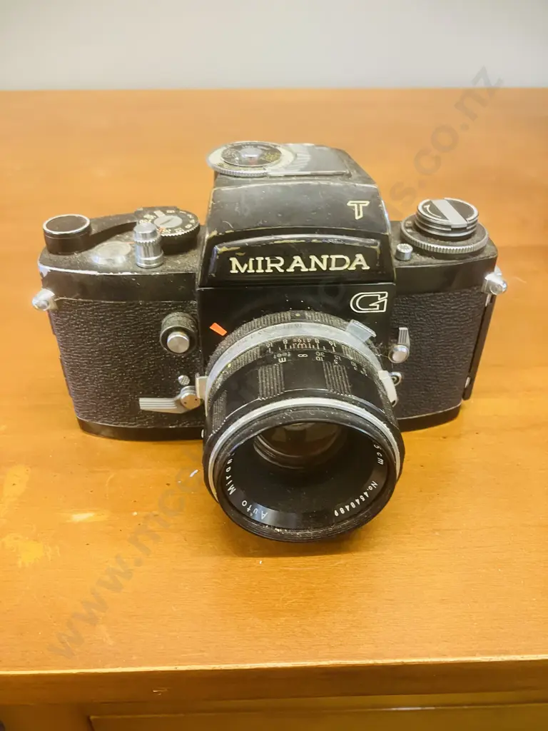 Miranda GT 35mm SLR Film Camera With Auto Miranda 1:1.9 f/5cm Lens #4548489 - 1967 Japan Image 1++