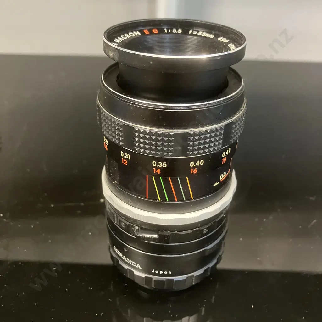 Miranda 55mm 1:3.5 Auto Macron EC Camera Lens #1531409 (Miranda Mount) With Adapter / Extension - Japan Image 1++