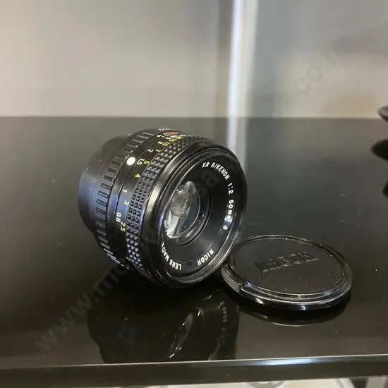 Rare Ricoh XR Rikenon 50mm F2 S Cine Mod Prime Portrait Lens | Canon EF Mount