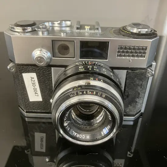 Aires 35 IIIS Rangefinder 35mm Film Camera (#2621772) With a Aires H Coral 45mm f/1.8 Lens (#966828) - Japan 1950s