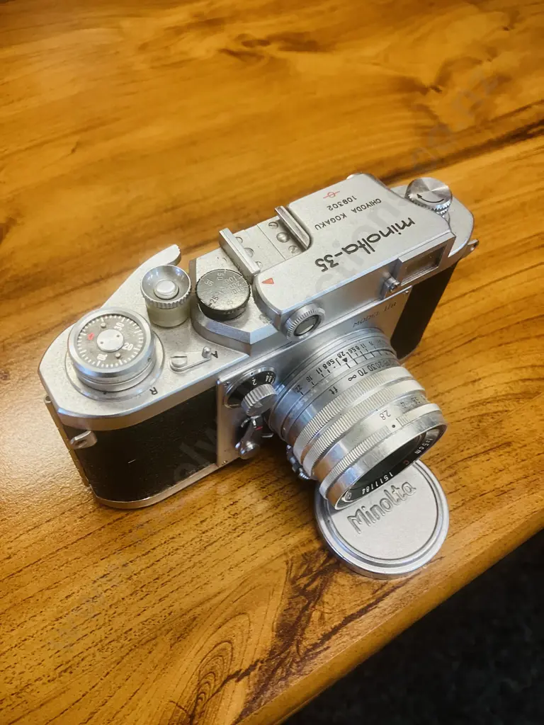 Minolta-35 (Model-IIB) Japan 1958 (#109302) With Chiyoko Super Rokkor 1:2.8 f=5cm C Leica Thread Mount Lens (#1511184) Image 1++