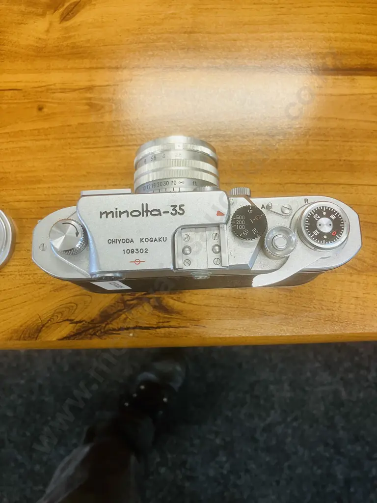 Minolta-35 (Model-IIB) Japan 1958 (#109302) With Chiyoko Super Rokkor 1:2.8 f=5cm C Leica Thread Mount Lens (#1511184) Image 1++