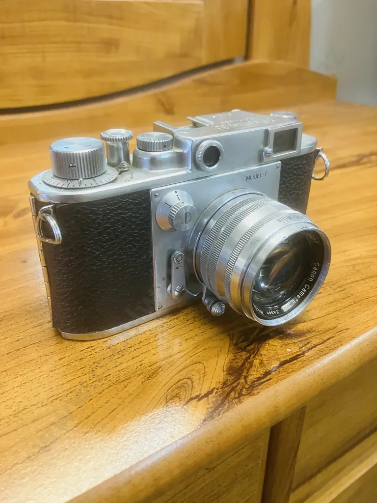 Minolta-35 (Model-F) Rangefinder Camera Japan 1952 (#21589) With Canon Serenar 50mm f/1.8 Leica Thread Mount Lens #59729 Image 1++