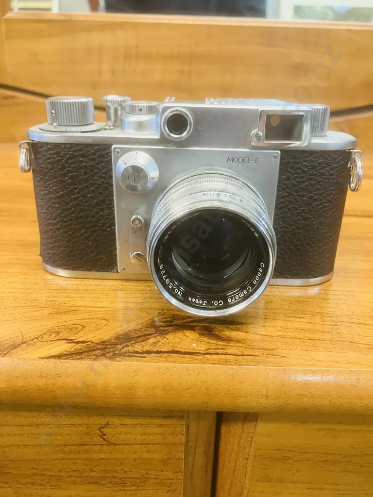 Minolta-35 (Model-F) Rangefinder Camera Japan 1952 (#21589) With Canon Serenar 50mm f/1.8 Leica Thread Mount Lens #59729 Image 1++