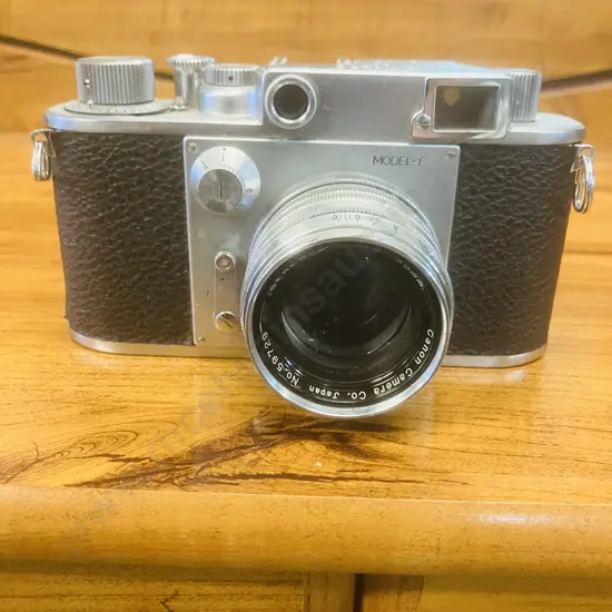 Minolta-35 (Model-F) Rangefinder Camera Japan 1952 (#21589) With Canon Serenar 50mm f/1.8 Leica Thread Mount Lens #59729