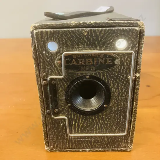 Antique Early 1920's Butcher’s No.2 Carbine Box Camera  -  120  /  6 x 9