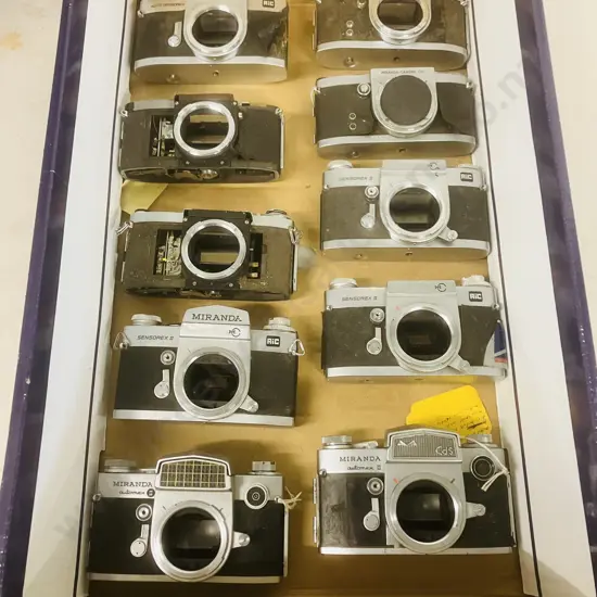 10 x Miranda Camera Bodies (As Found Condition)