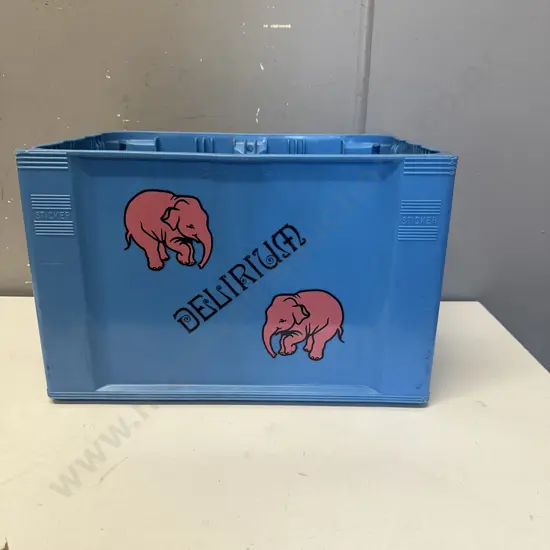 Vintage Mancave Delirium Belgian Plastic Empty Crate 