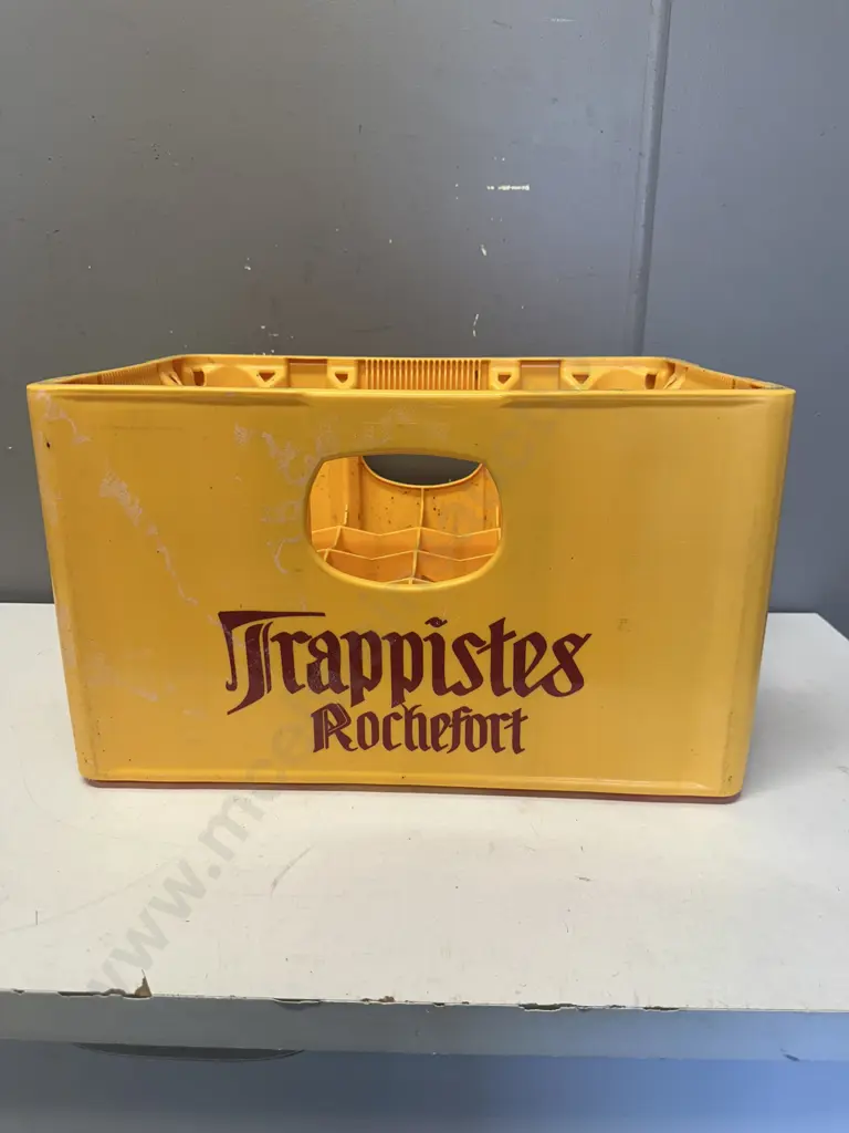 Vintage Mancave Trappist Rochefort Belgium Plastic Empty Crate  Image 1++