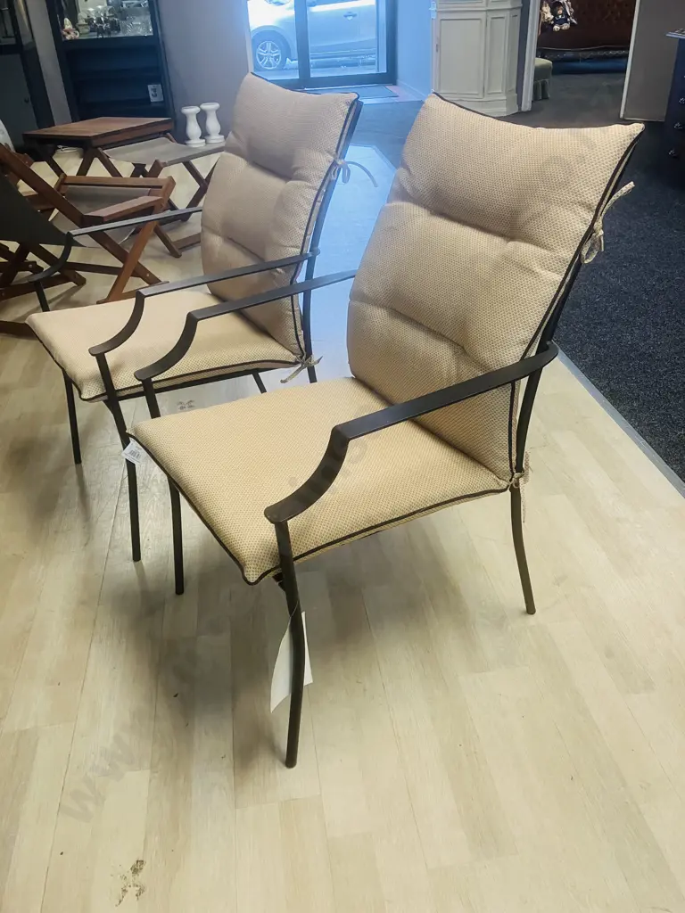 Pair of Outdoor Creations Outdoor Chair Southland Cushioned Image 1++