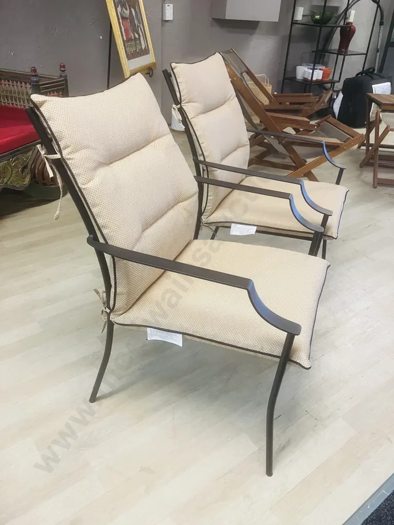 Pair of Outdoor Creations Outdoor Chair Southland Cushioned Image 1++