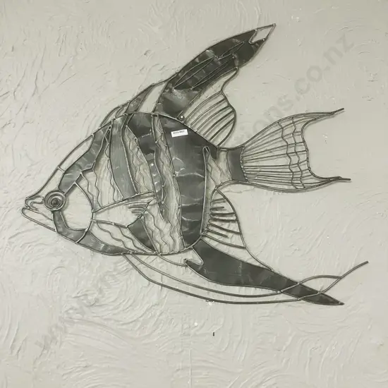 Metal Angel Fish Wall Art. 57 x 63cm