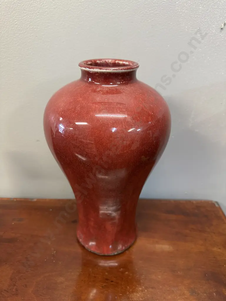 Decorative Red Glaze Vase H29cm. Image 1++
