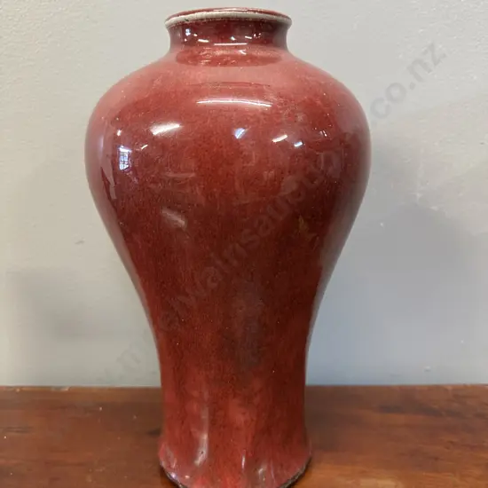 Decorative Red Glaze Vase H29cm.
