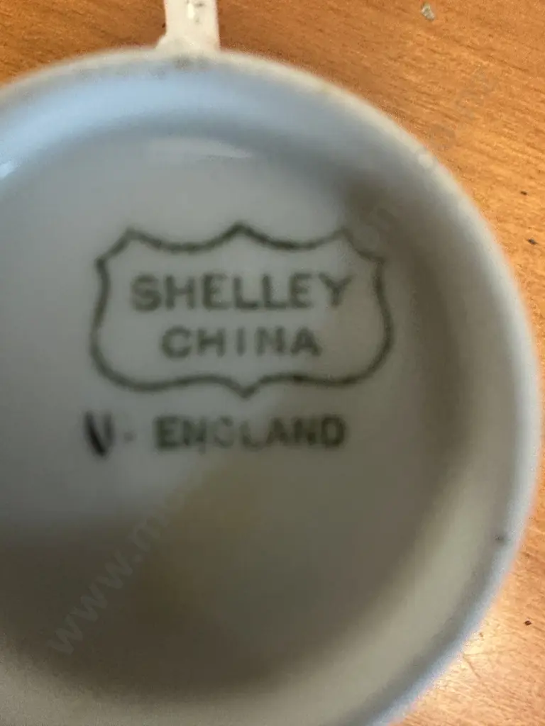 Vintage Shelley Duos & Creamer Souvenir Detail Image 1++
