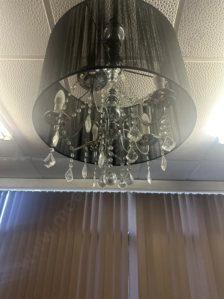 Ceiling Light - Lighting Direct Paris 5L Pendant Model KE-1310-5BLK. Dia 50cm Image 1++