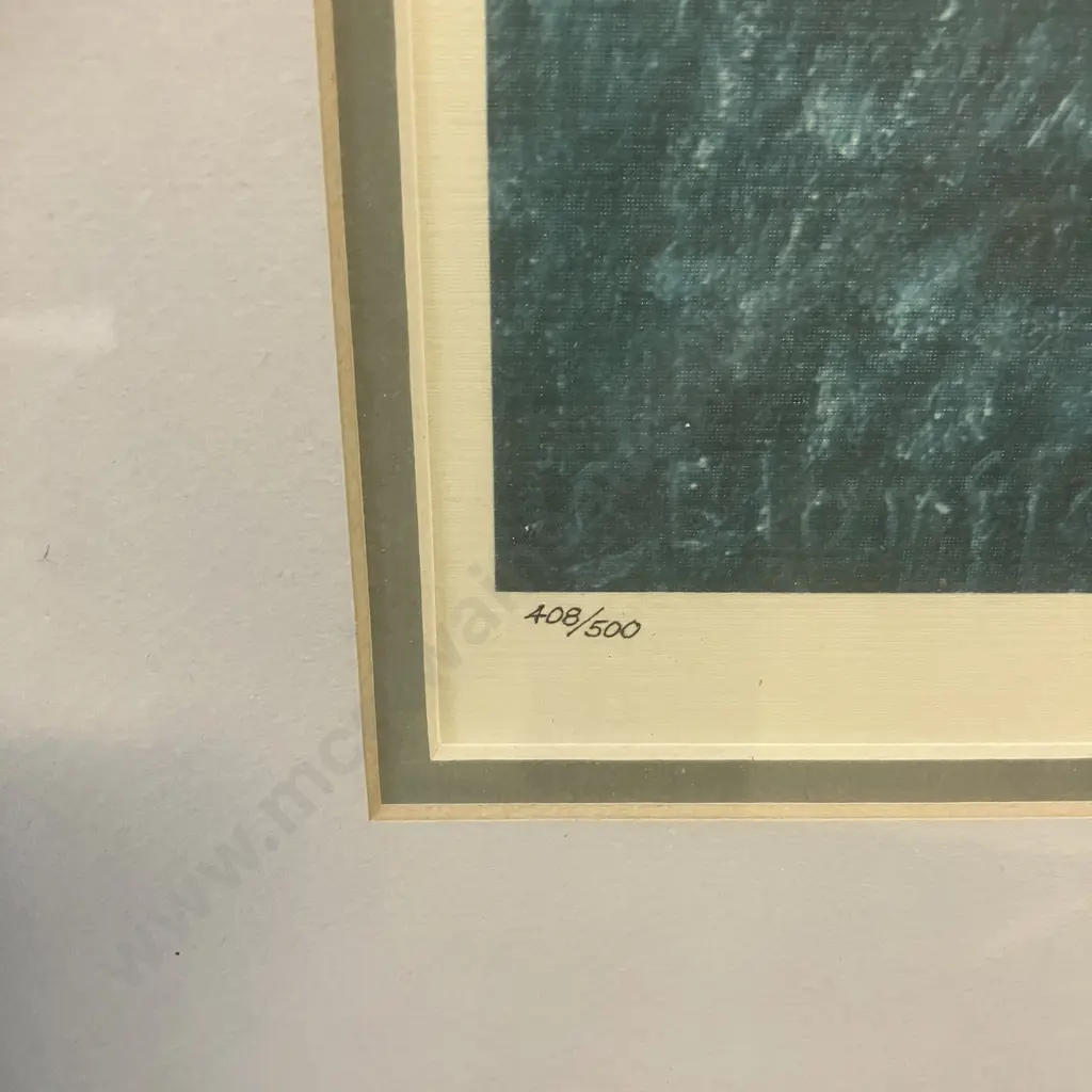 Charles Blomfield 'Jackson Peaks - Lake Manapouri' Print 408 of 500 With COA, Framed & Glazed 77 x 110cm Image 1++