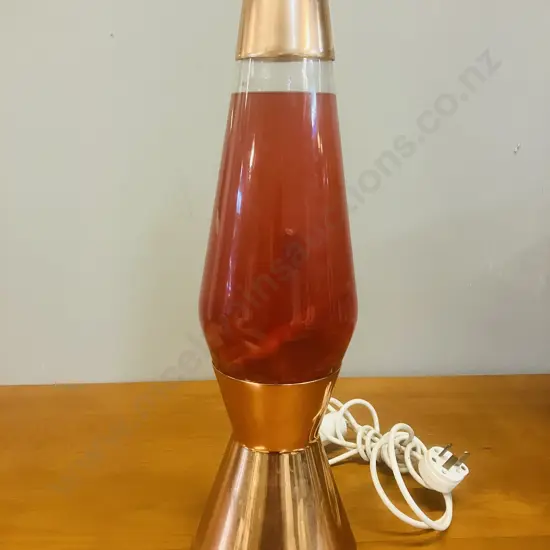 Vintage Crestworth Mathmos Astro Lava Lamp With Copper Base & Cap. H44cm