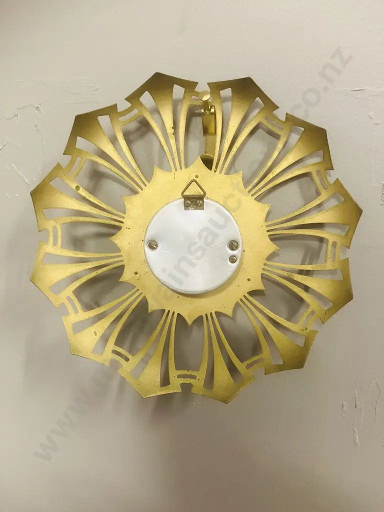 Antique Brass Barometer Made In Germany. Dia 16cm Image 1++