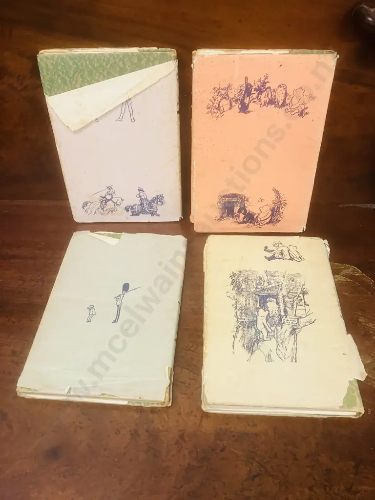 A.A. Milnes Winnie-The-Pooh, The House At Pooh Corner, Now We Are Six & When We Were Very Young, 1940's Hardcover Image 1++