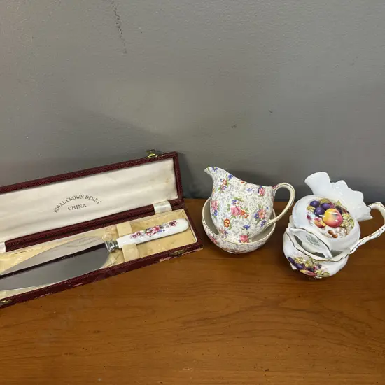 Selection Of Creamers, Sugar Bowls Etc Including Aynsley